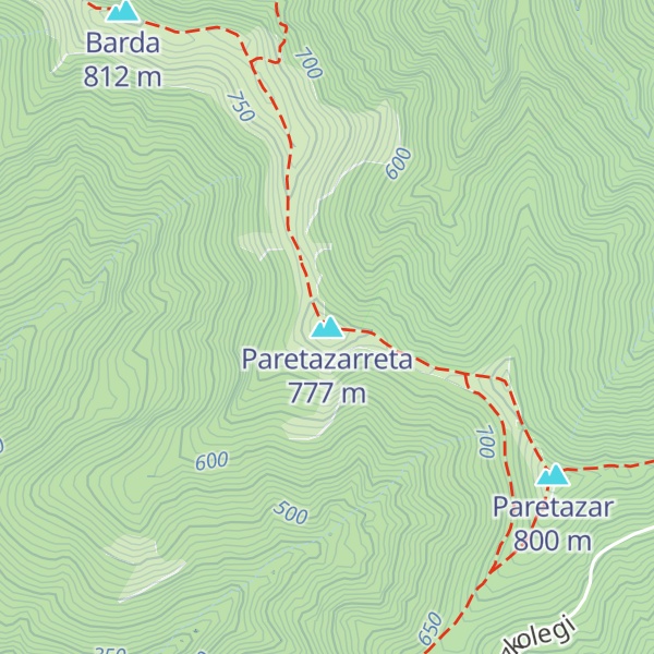 Map of Paretazarreta