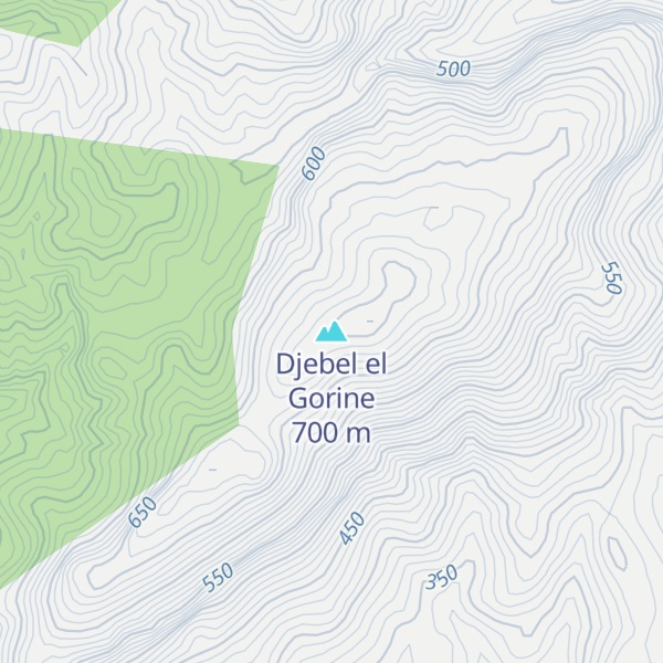 Map of Djebel el Gorine