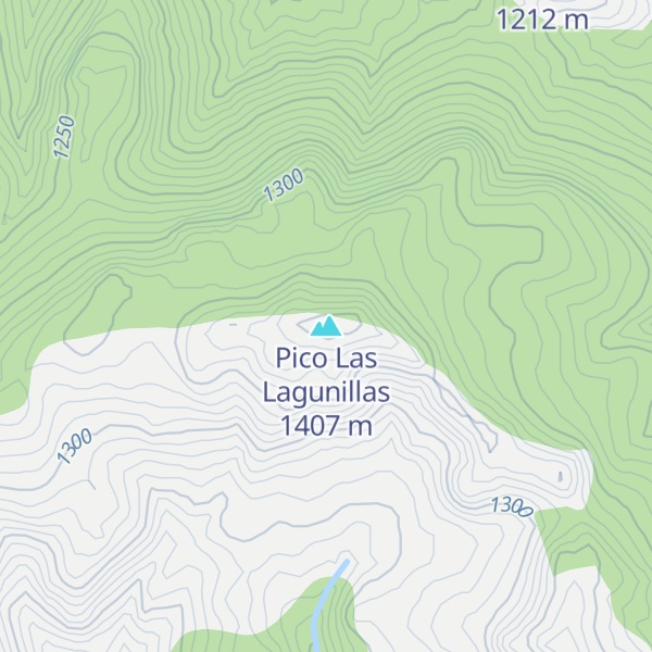 Map of Pico Las Lagunillas