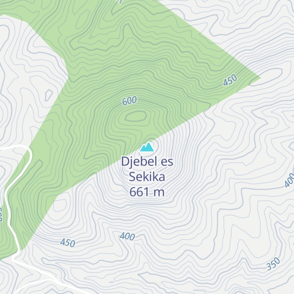 Map of Djebel es Sekika