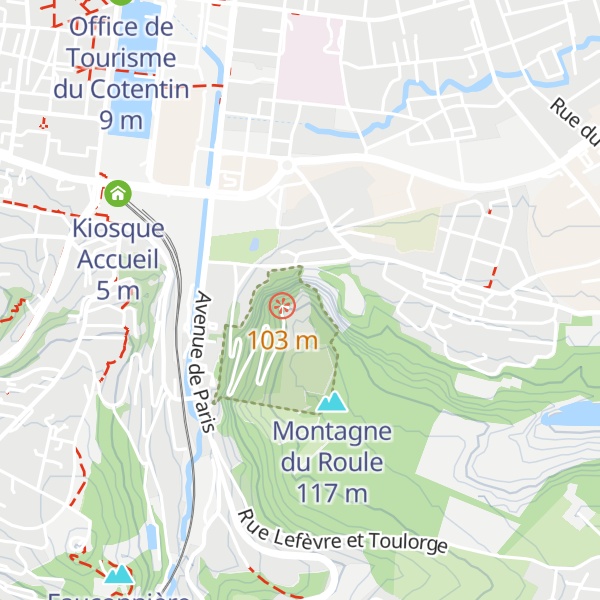 Map of Fort du Roule