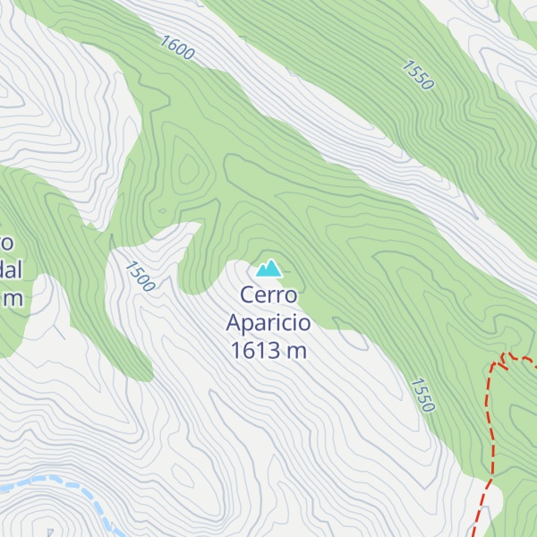 Map of Cerro Aparicio