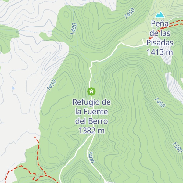 Map of Refugio de la Fuente del Berro