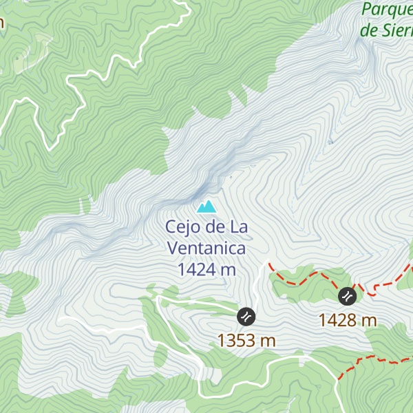 Map of Cejo de La Ventanica