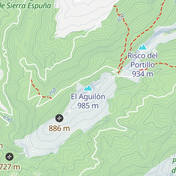 Map of El Aguilón