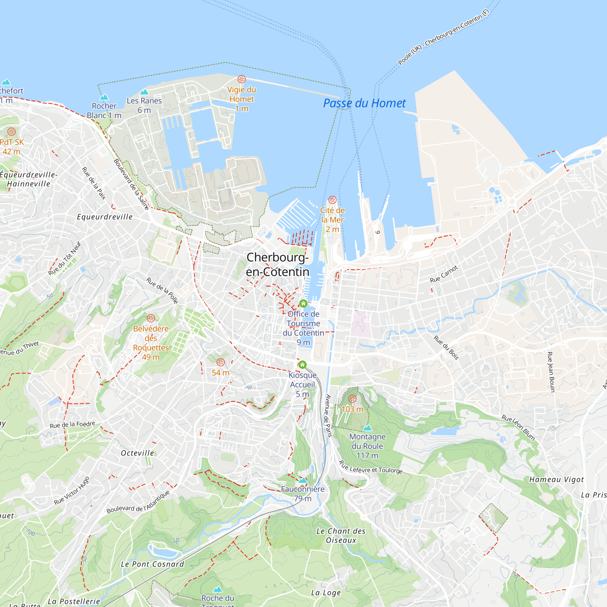 Office de Tourisme du Cotentin  map