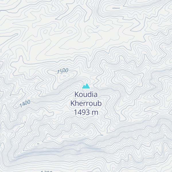 Map of Koudia Kherroub