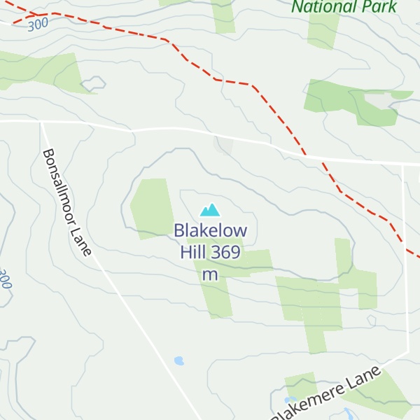 Map of Blakelow Hill