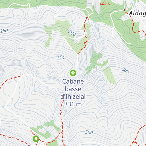 Map of Cabane basse d'Ihizelai