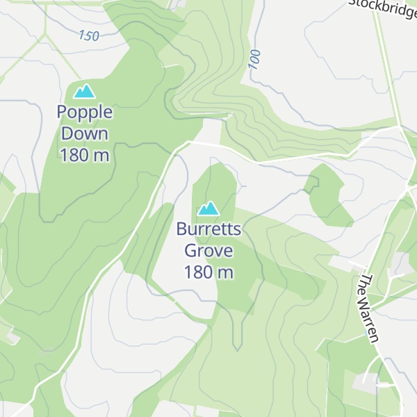Map of Burretts Grove