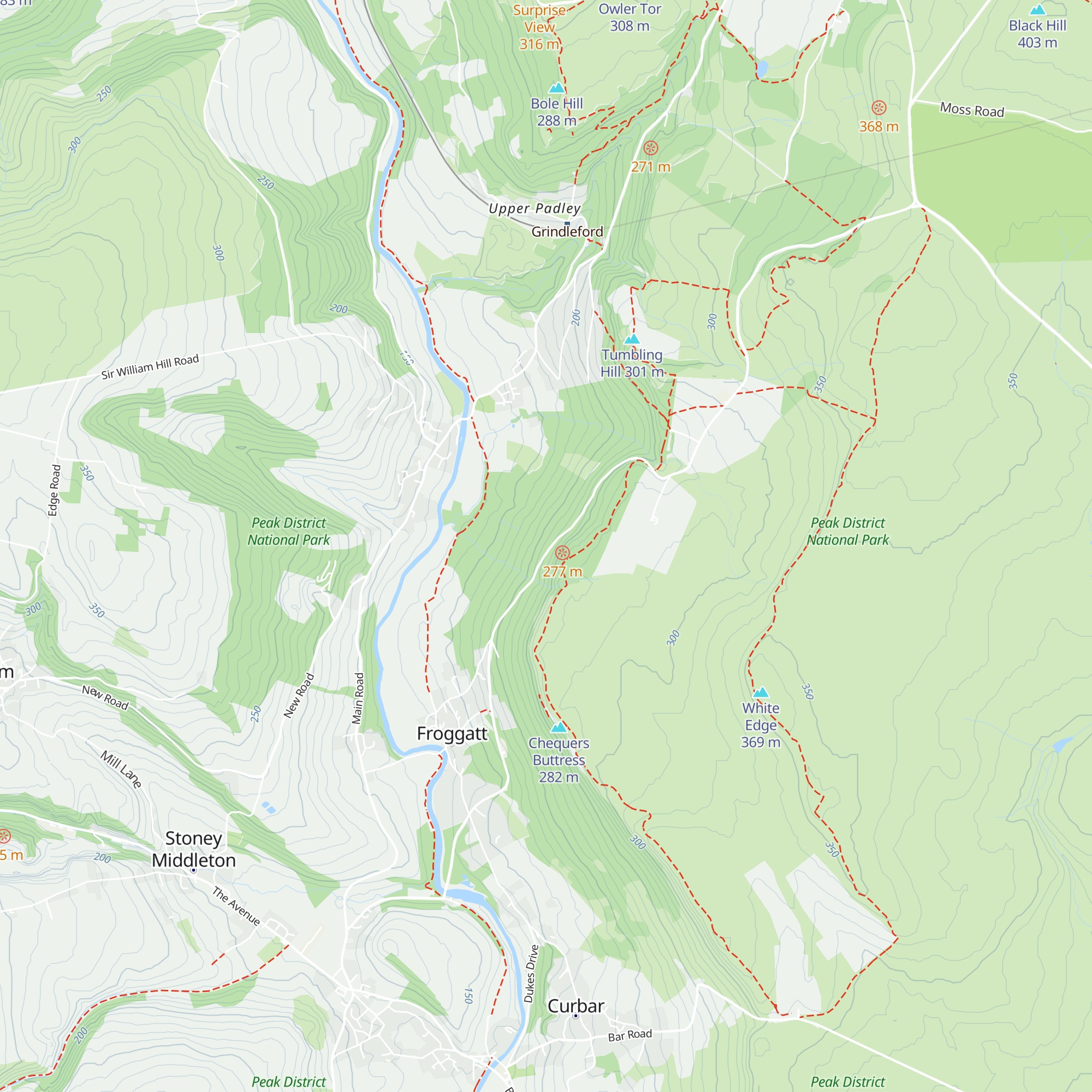 R O Downes Hut map