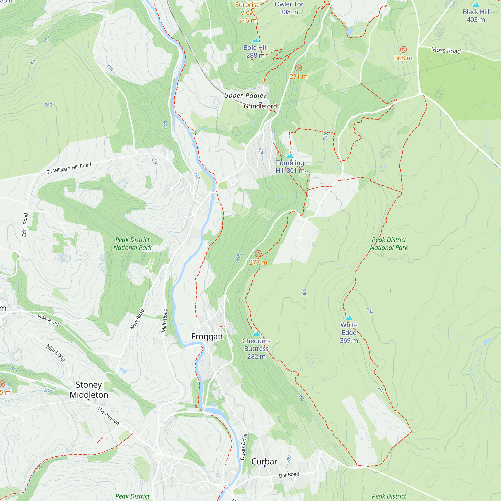 R O Downes Hut map
