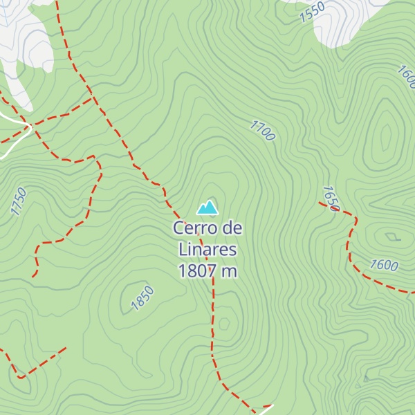 Map of Cerro de Linares