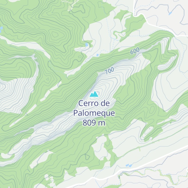 Map of Cerro de Palomeque