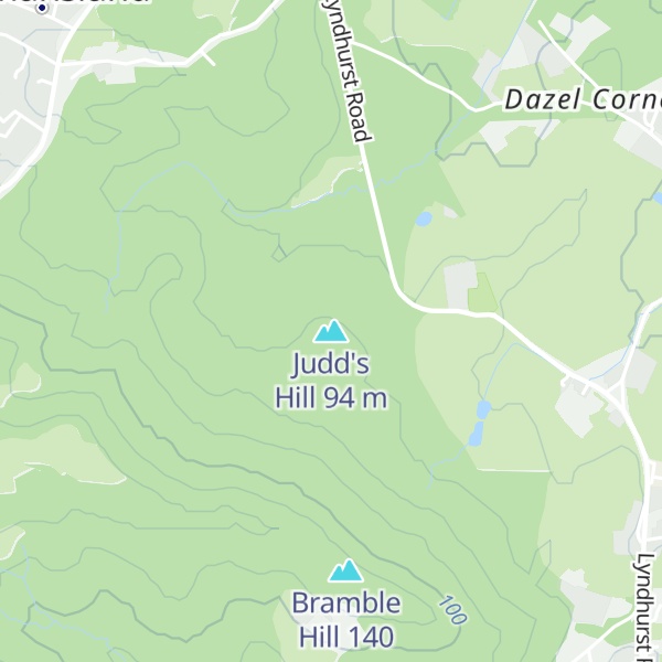 Map of Judd's Hill