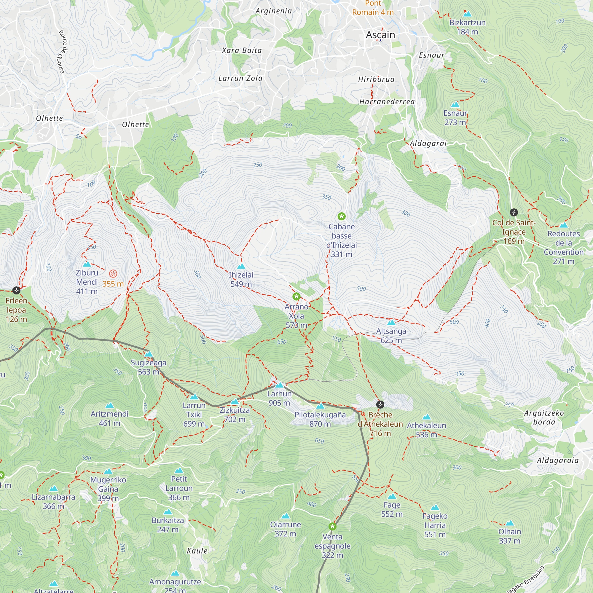 Arrano Xola map