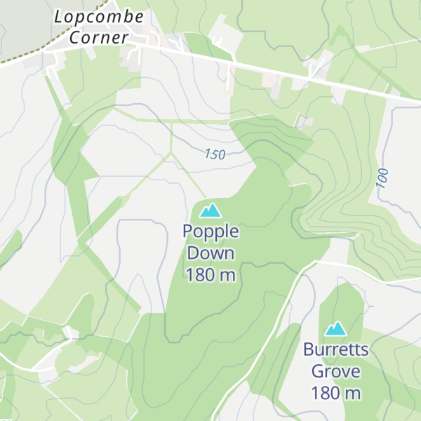 Map of Popple Down