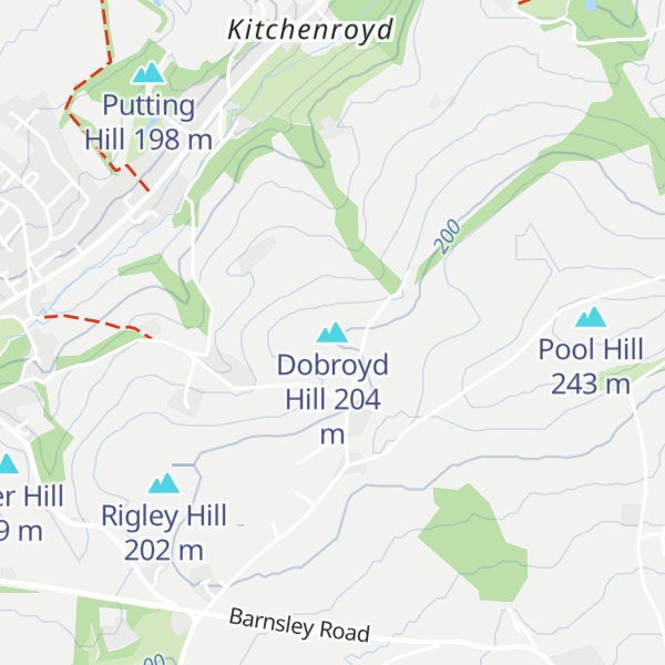 Map of Dobroyd Hill
