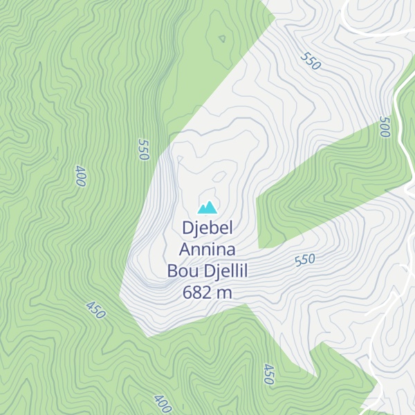 Map of Djebel Annina Bou Djellil