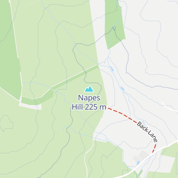 Map of Napes Hill