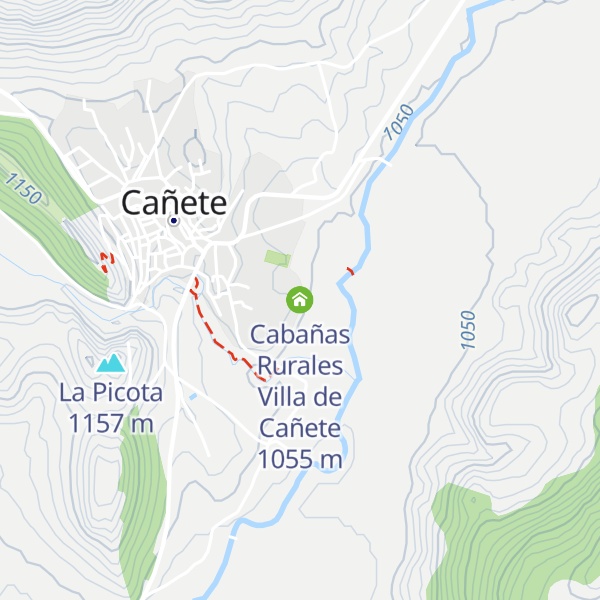 Map of Cabañas Rurales Villa de Cañete