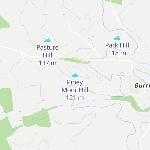 Map of Piney Moor Hill