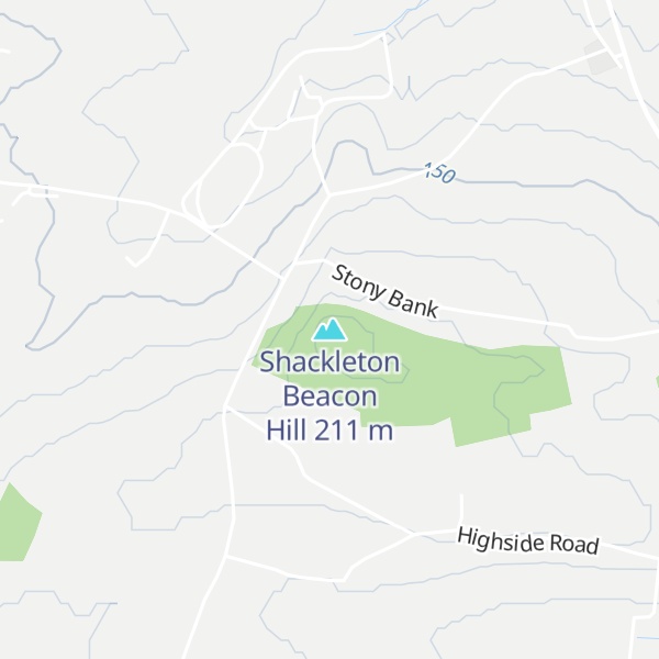 Map of Shackleton Beacon Hill