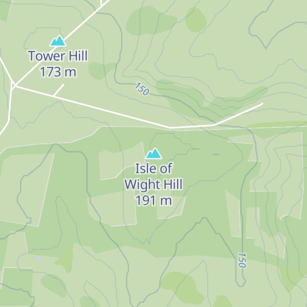 Map of Isle of Wight Hill