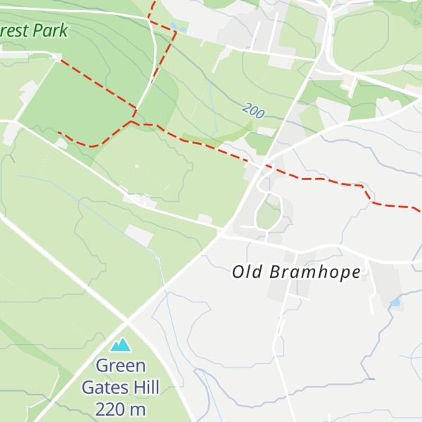 Map of Moorcock Hill