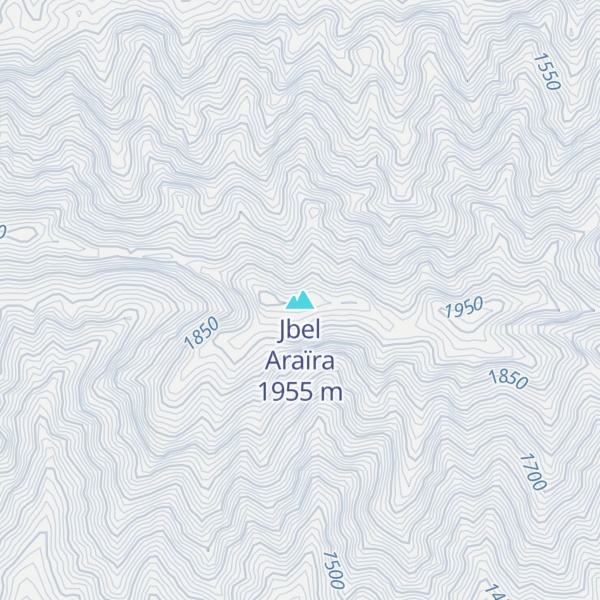 Map of Jbel Araïra