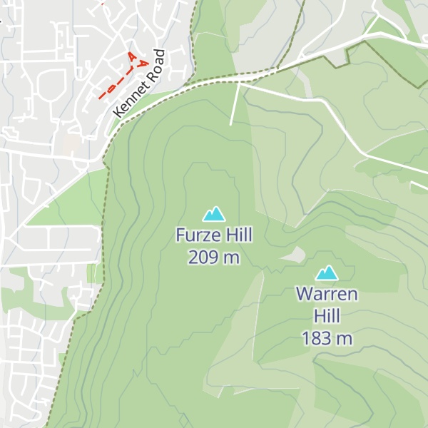 Map of Furze Hill