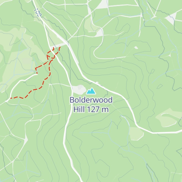 Map of Bolderwood Hill