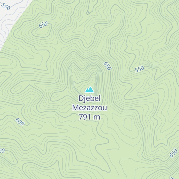 Map of Djebel Mezazzou