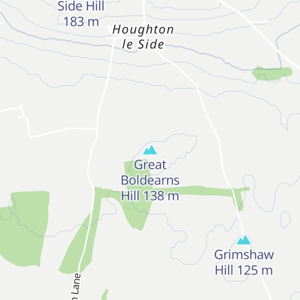Map of Great Boldearns Hill
