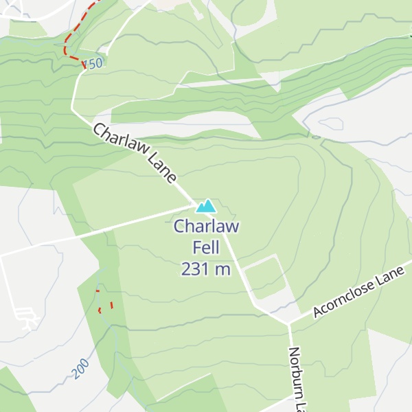 Map of Charlaw Fell