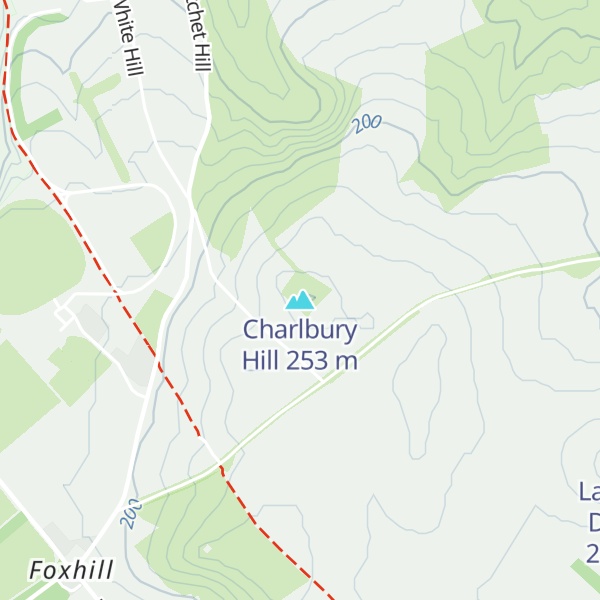 Map of Charlbury Hill