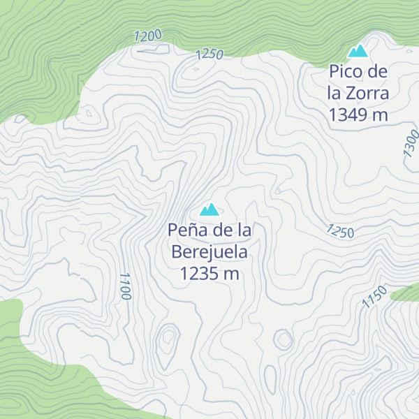 Map of Peña de la Berejuela