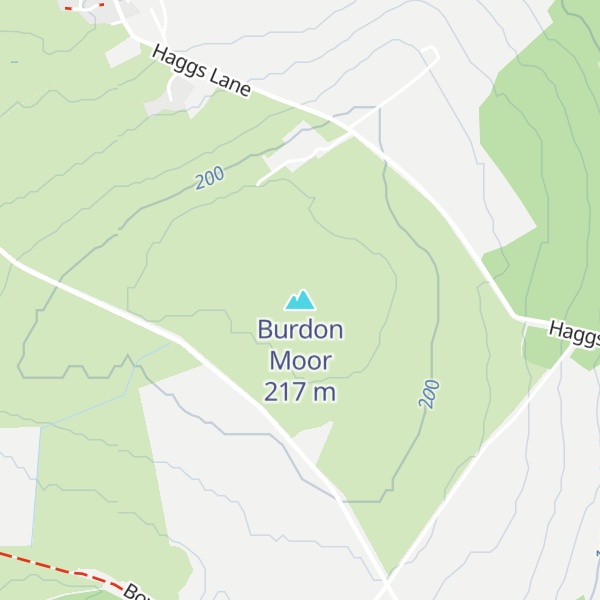 Map of Burdon Moor