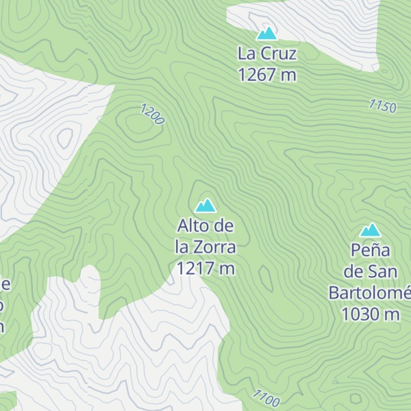 Map of Alto de la Zorra