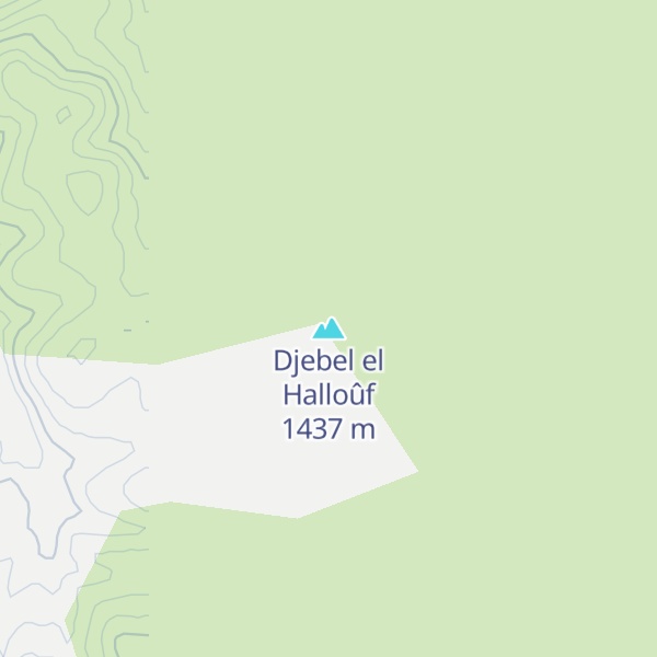Map of Djebel el Halloûf