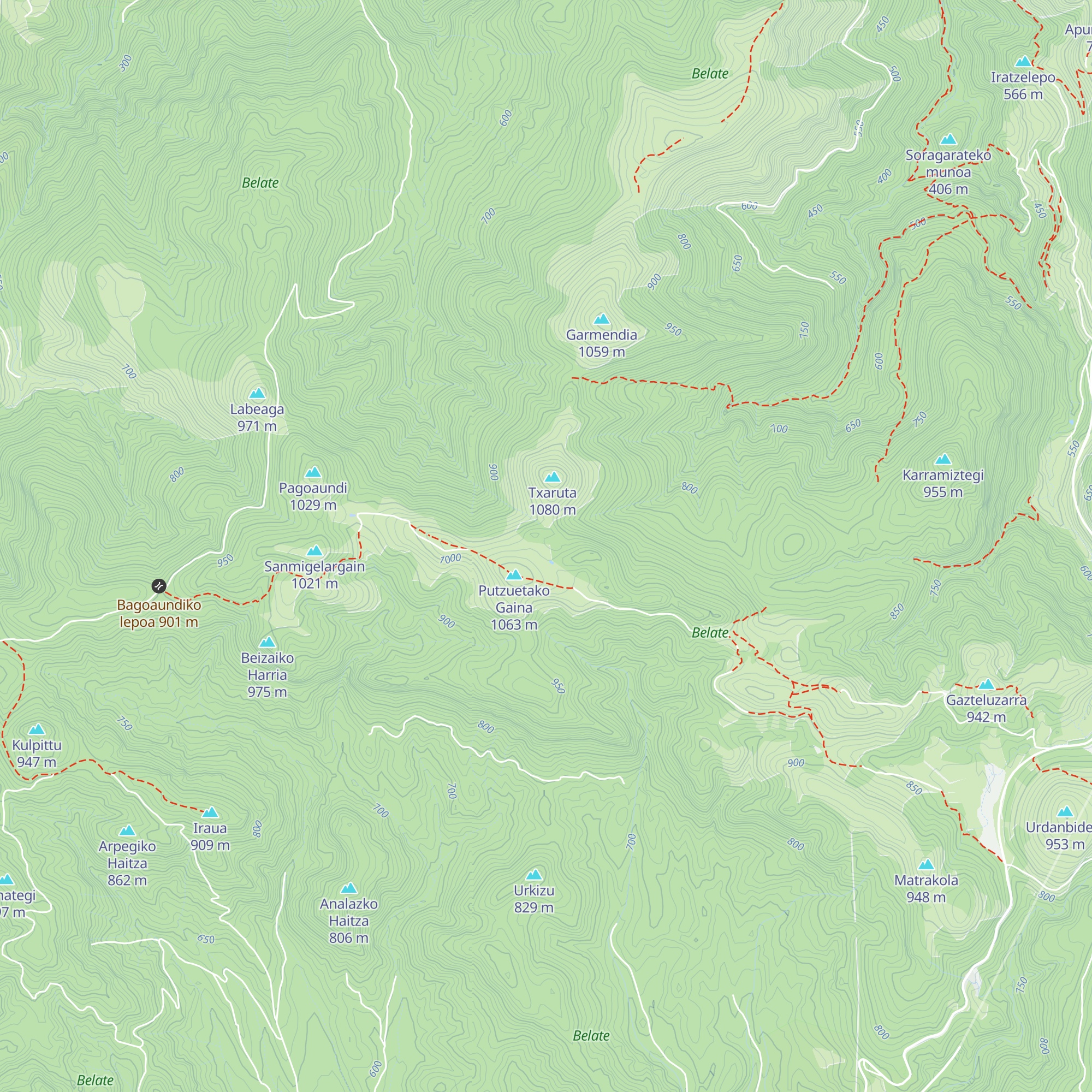 Uztalakortako borda map