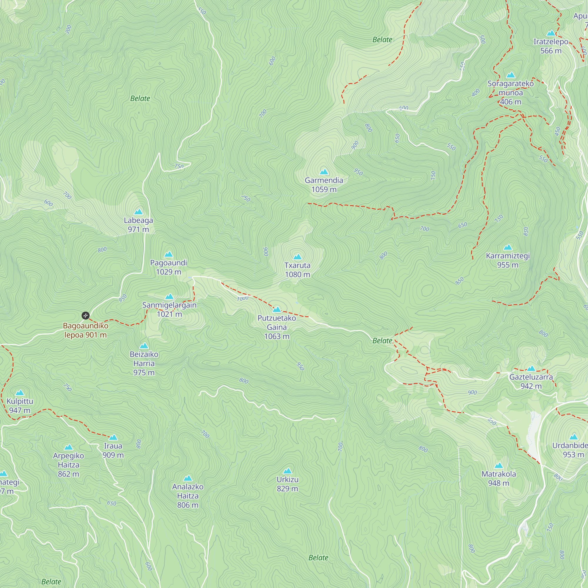 Uztalakortako borda map