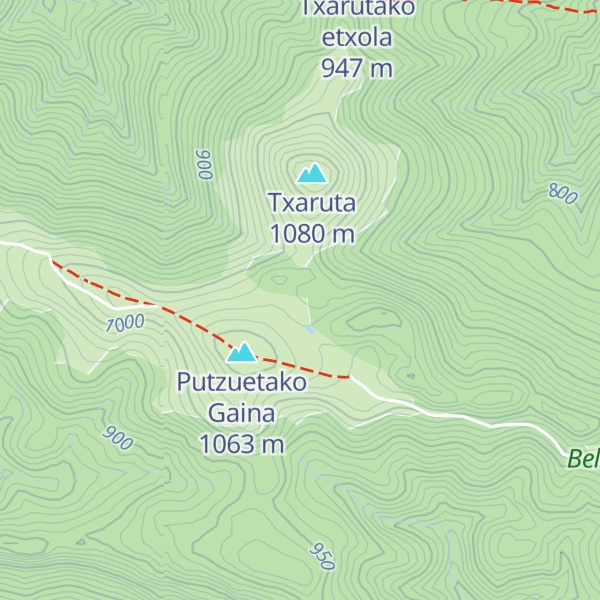 Map of Uztalakortako borda