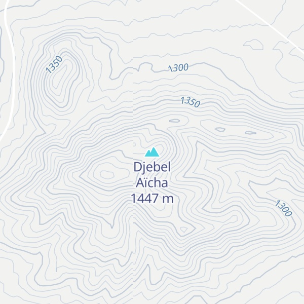 Map of Djebel Aïcha