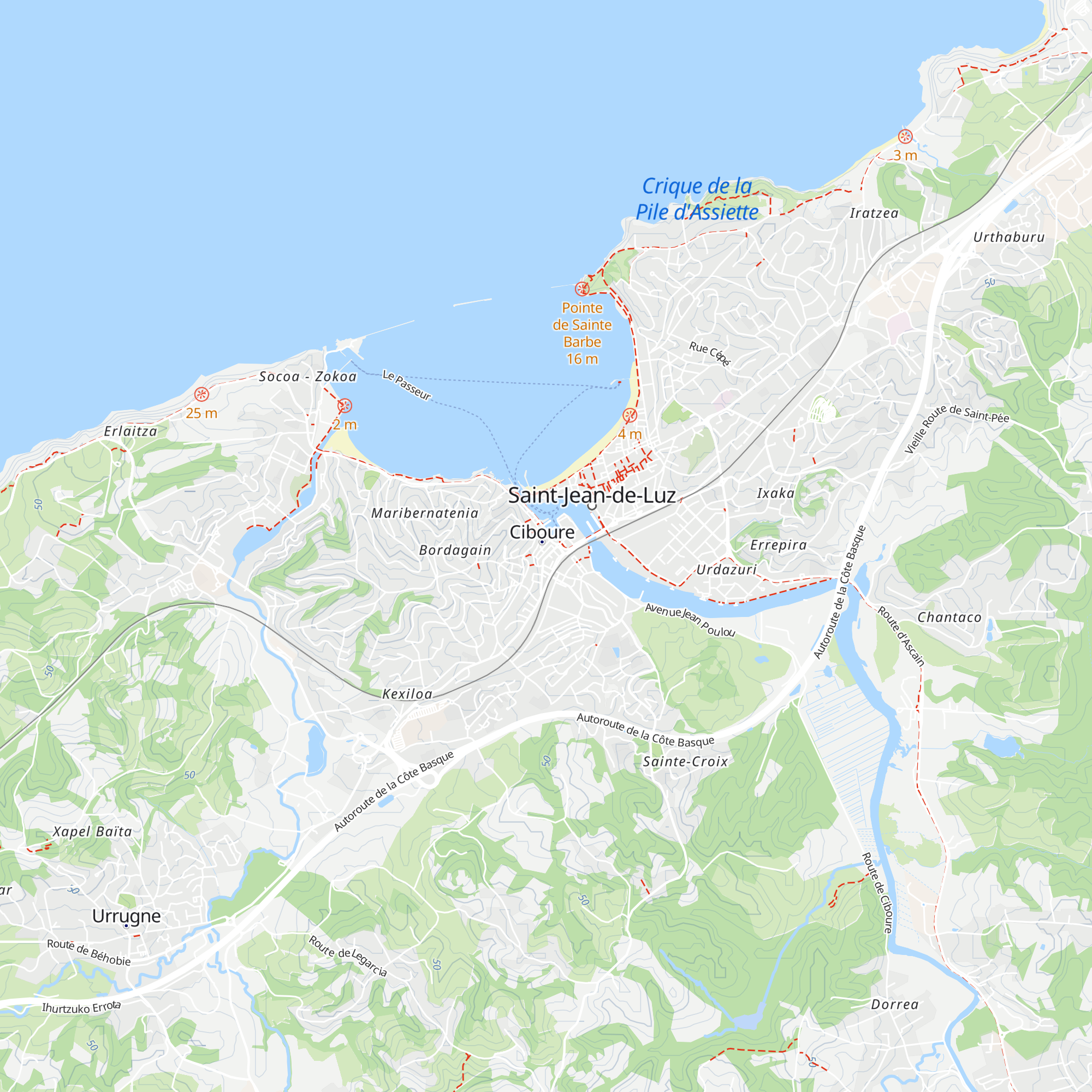 Basque Country Tourist Office map