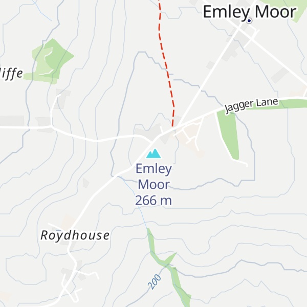 Map of Emley Moor