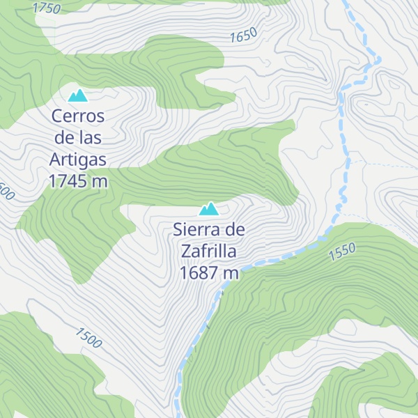 Map of Sierra de Zafrilla