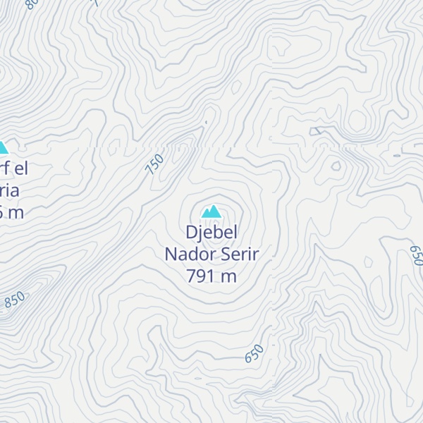 Map of Djebel Nador Serir