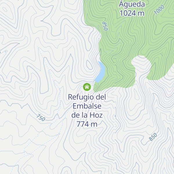 Map of Refugio del Embalse de la Hoz