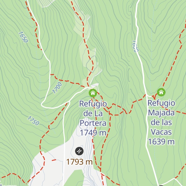 Map of Refugio de La Portera